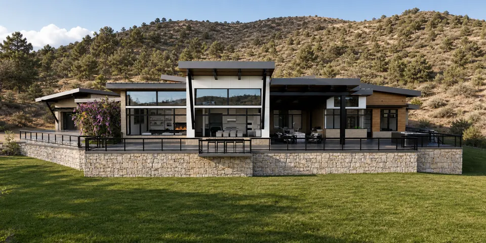 Contemporary custom home in the Arizona landscape